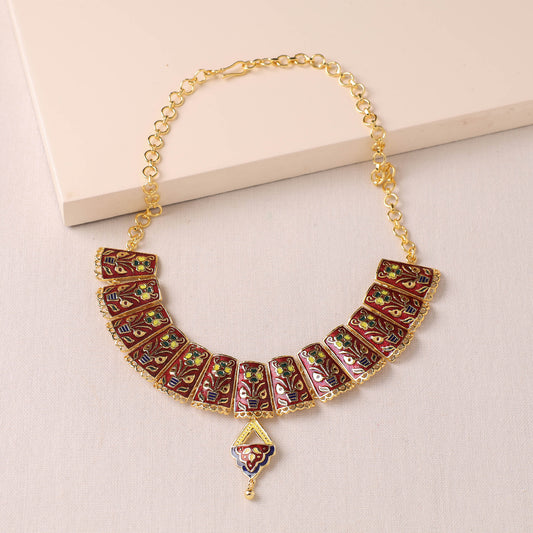 meenakari necklace