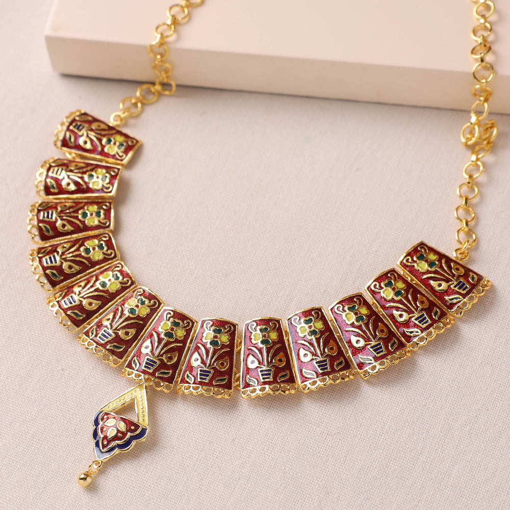 meenakari necklace