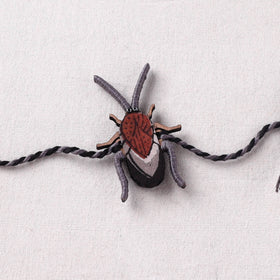 Cockroach - Reusable Handmade Threadwork Fabart Rakhi 01
