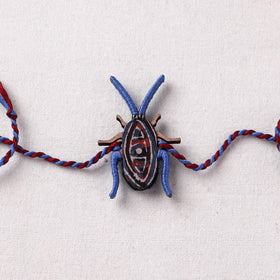 Cockroach - Reusable Handmade Threadwork Fabart Rakhi 02