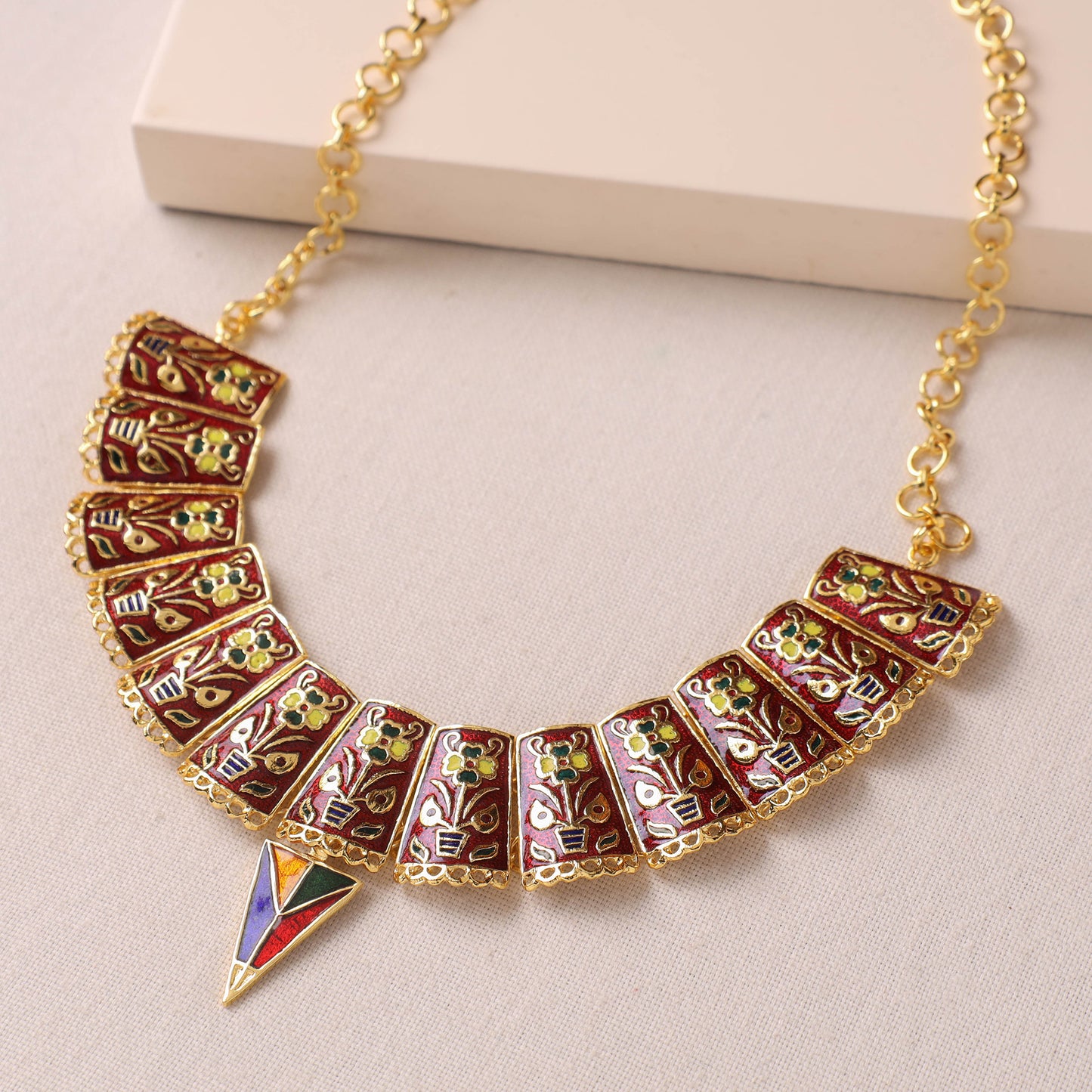 paka meenakari necklace