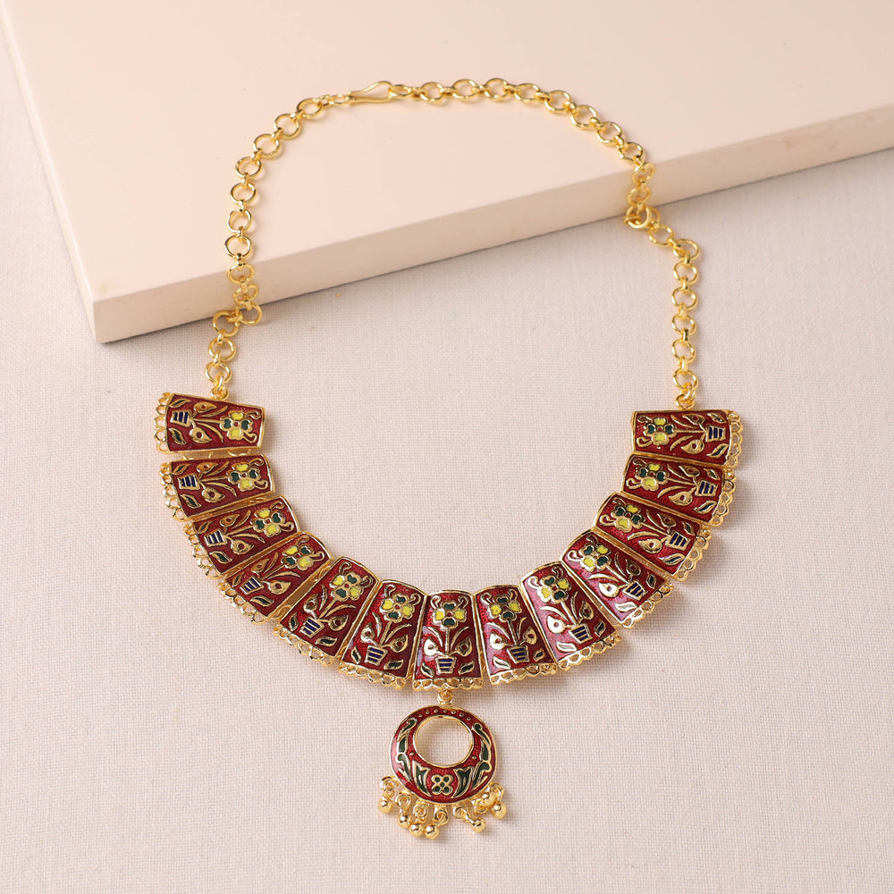 meenakari necklace