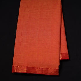 Handloom Mangalagiri Cotton Fabric with Nizam Zari Border 36
