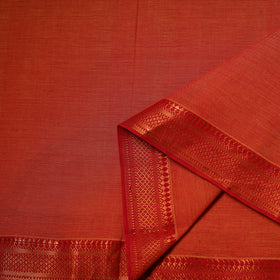 Handloom Mangalagiri Cotton Fabric with Nizam Zari Border 36