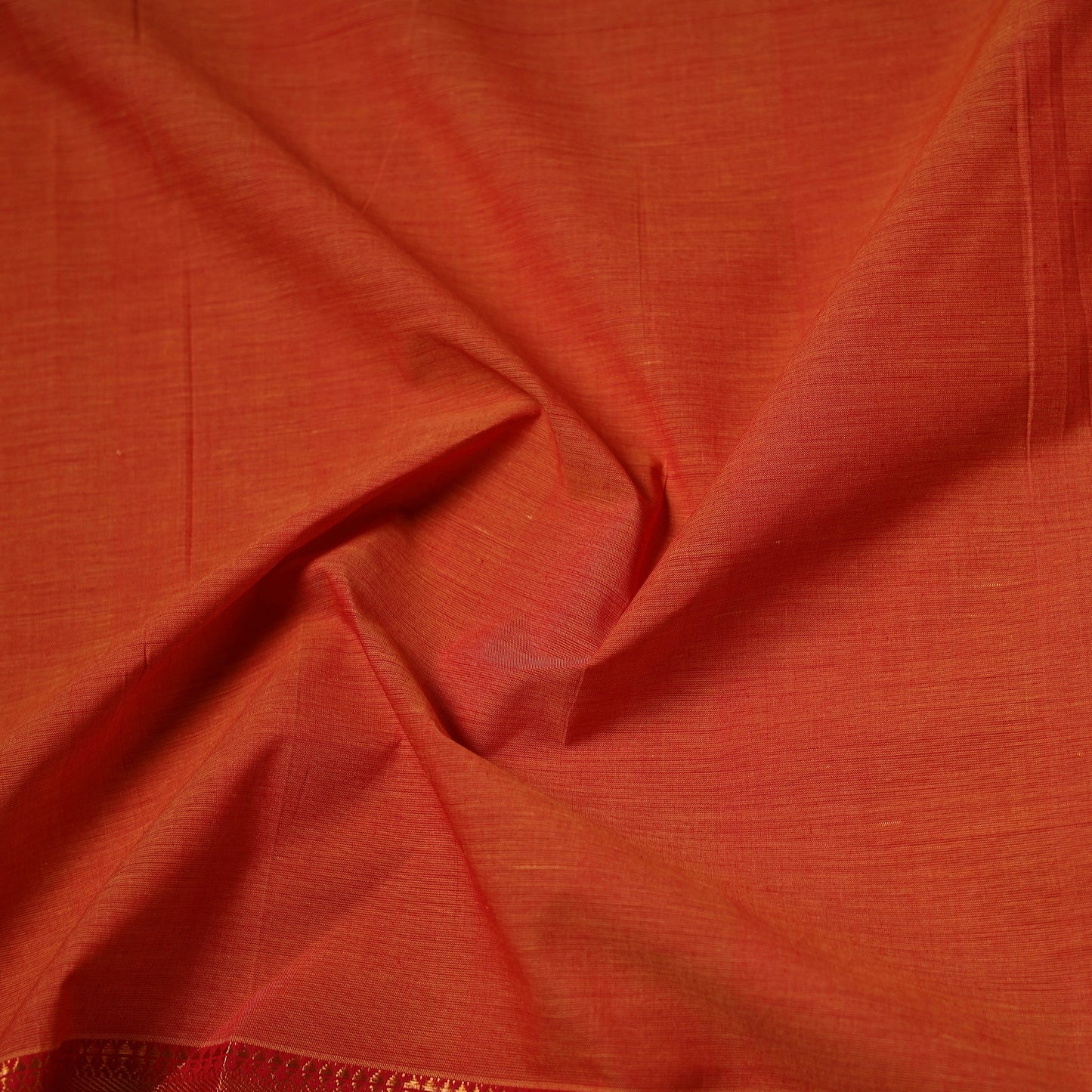 Handloom Mangalagiri Cotton Fabric with Nizam Zari Border 36