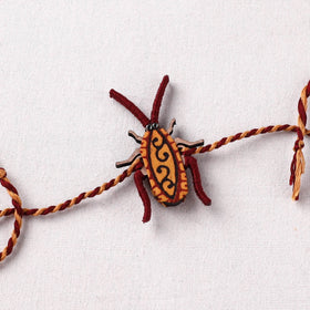 Cockroach - Reusable Handmade Threadwork Fabart Rakhi 05