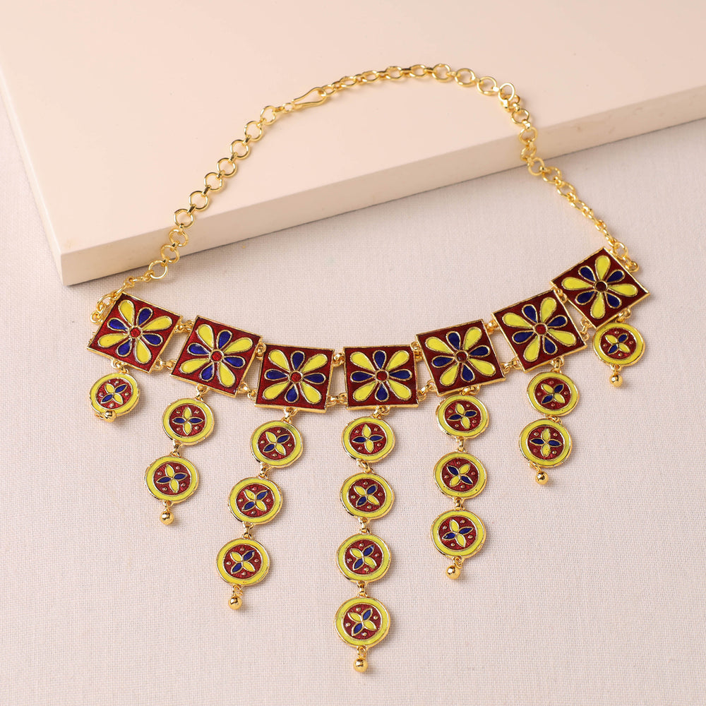 meenakari necklace