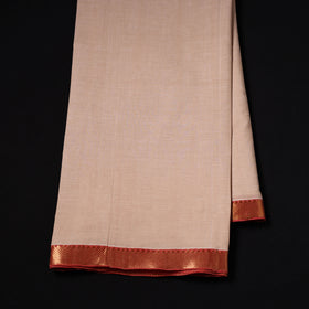 Handloom Mangalagiri Cotton Fabric with Nizam Zari Border 37