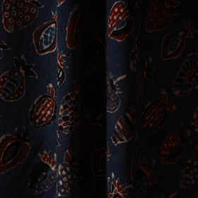 Natural Dyed Hand Block Cotton Ajrakh Print Fabric 02