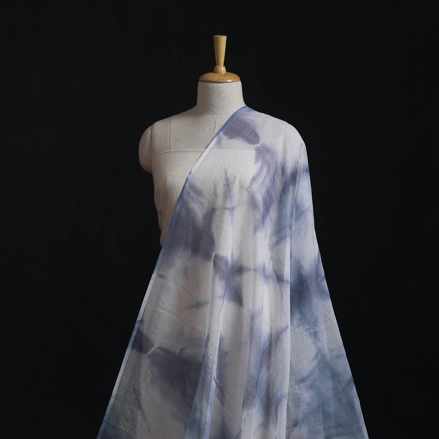 Shibori Tie-Dye Kota Doria Cotton Fabric 03