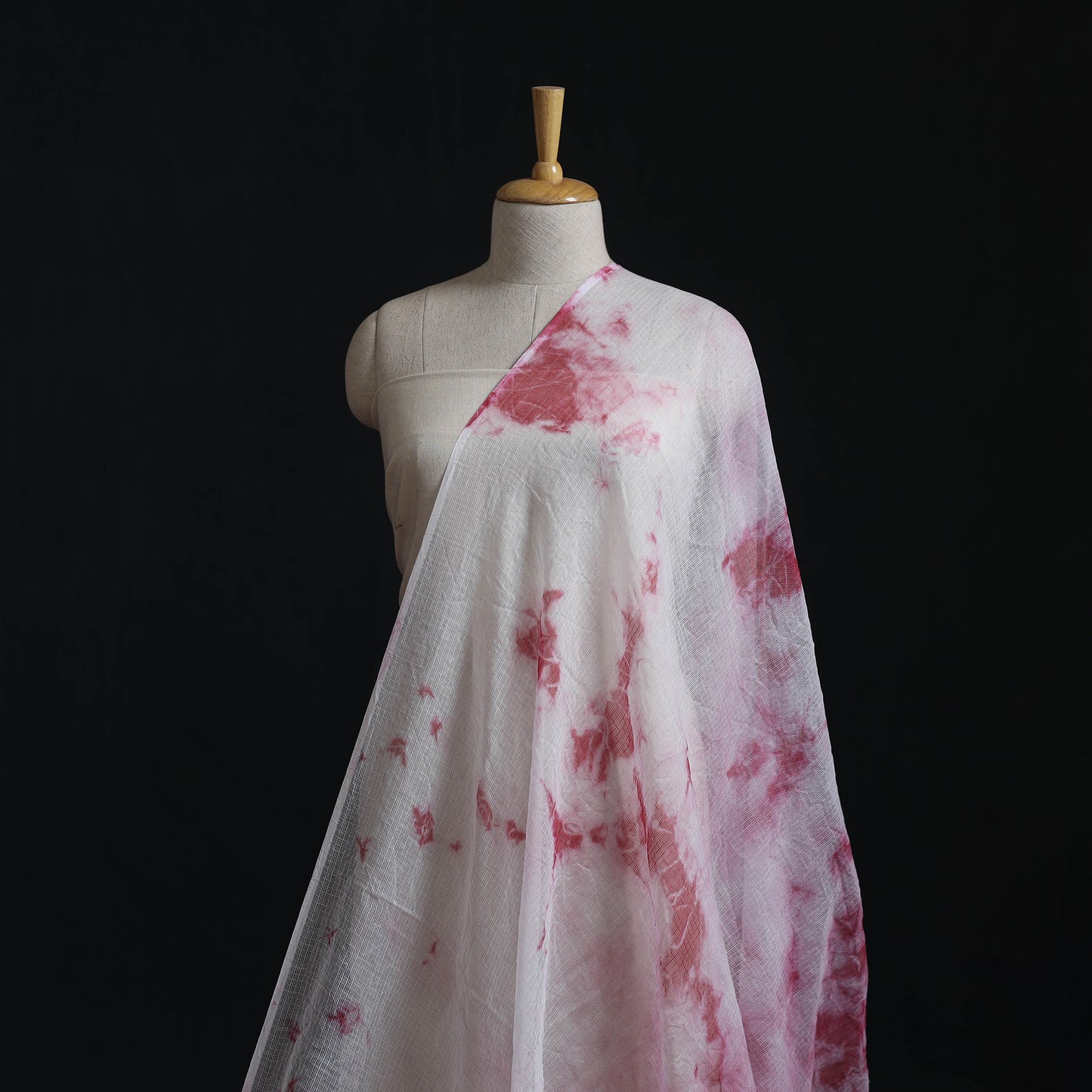 Shibori Tie-Dye Kota Doria Cotton Fabric 04