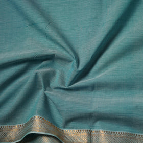 Handloom Mangalagiri Cotton Fabric with Nizam Zari Border 38