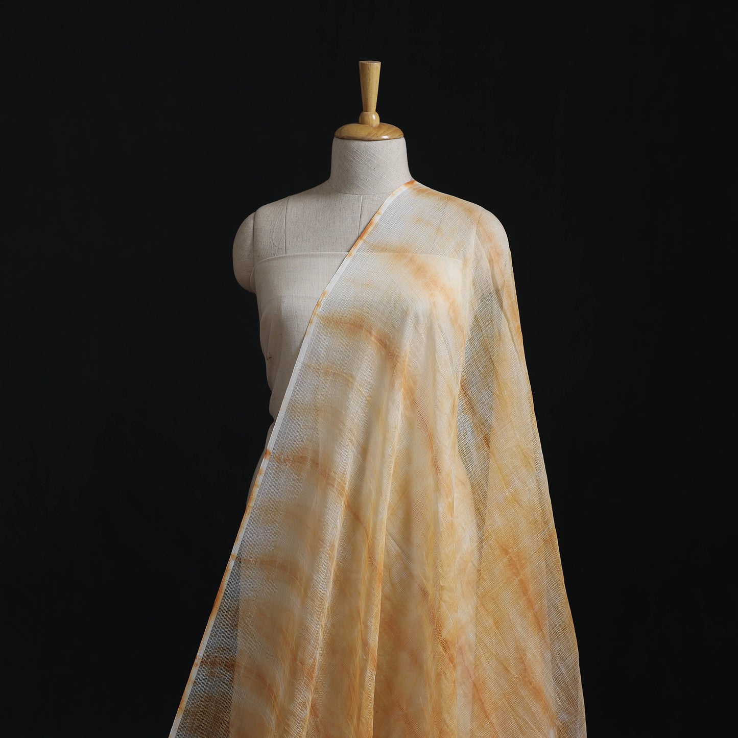 Shibori Tie-Dye Kota Doria Cotton Fabric 07