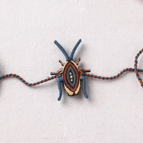 Cockroach - Reusable Handmade Threadwork Fabart Rakhi 08