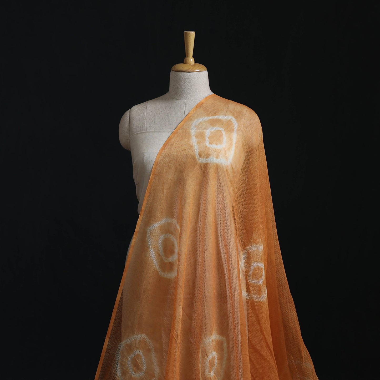 Shibori Tie-Dye Kota Doria Cotton Fabric 11