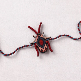Cockroach - Reusable Handmade Threadwork Fabart Rakhi 10
