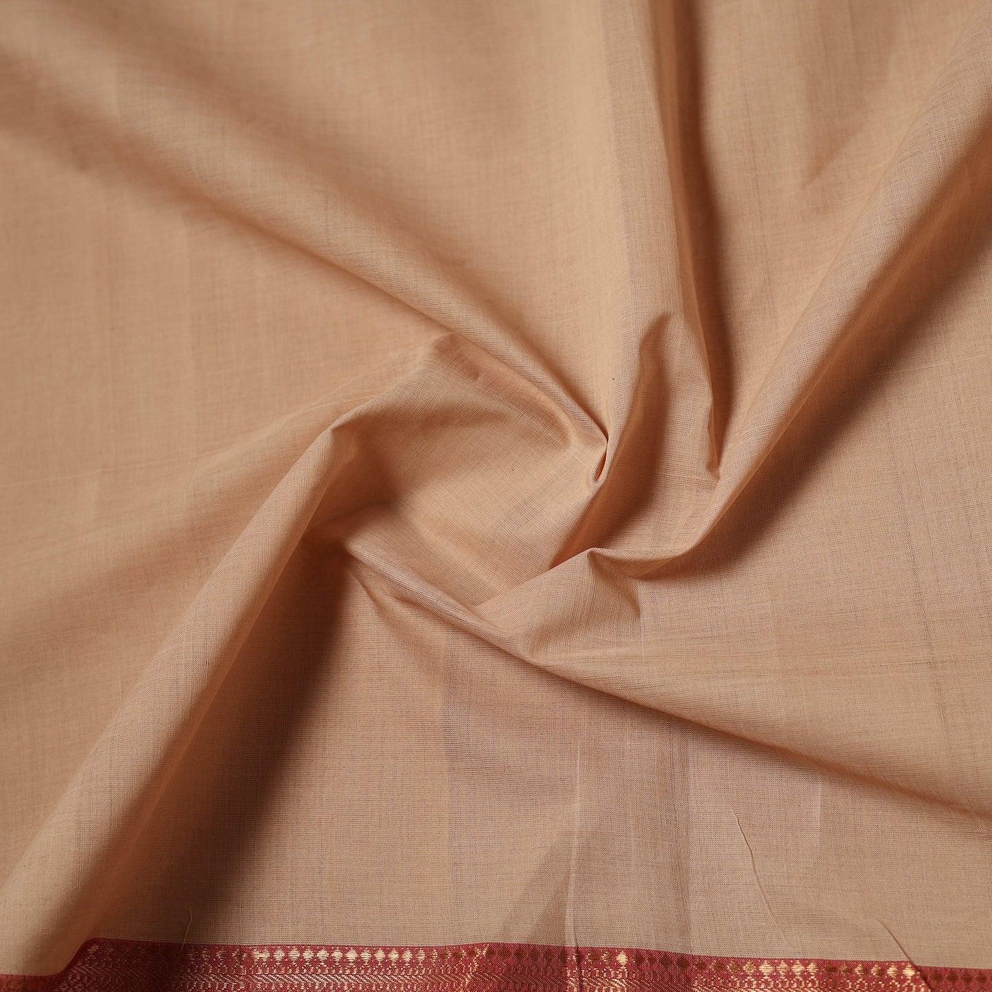 Handloom Mangalagiri Cotton Fabric with Nizam Zari Border 39