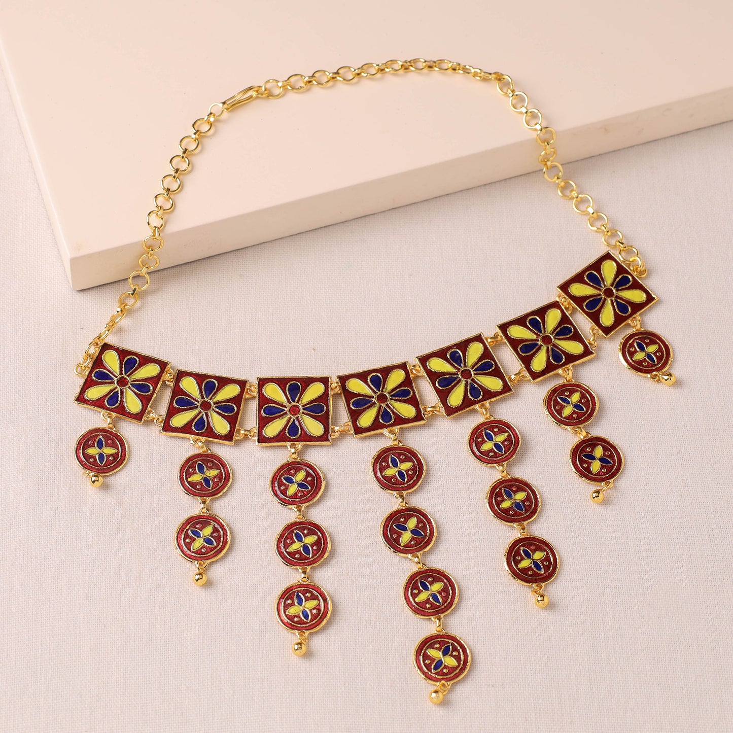 paka meenakari necklace