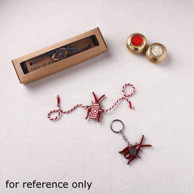 Cockroach - Reusable Handmade Threadwork Fabart Rakhi 07