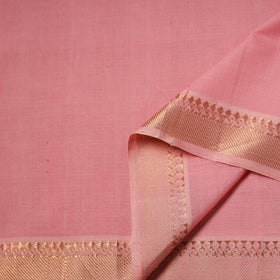 Handloom Mangalagiri Cotton Fabric with Nizam Zari Border 40