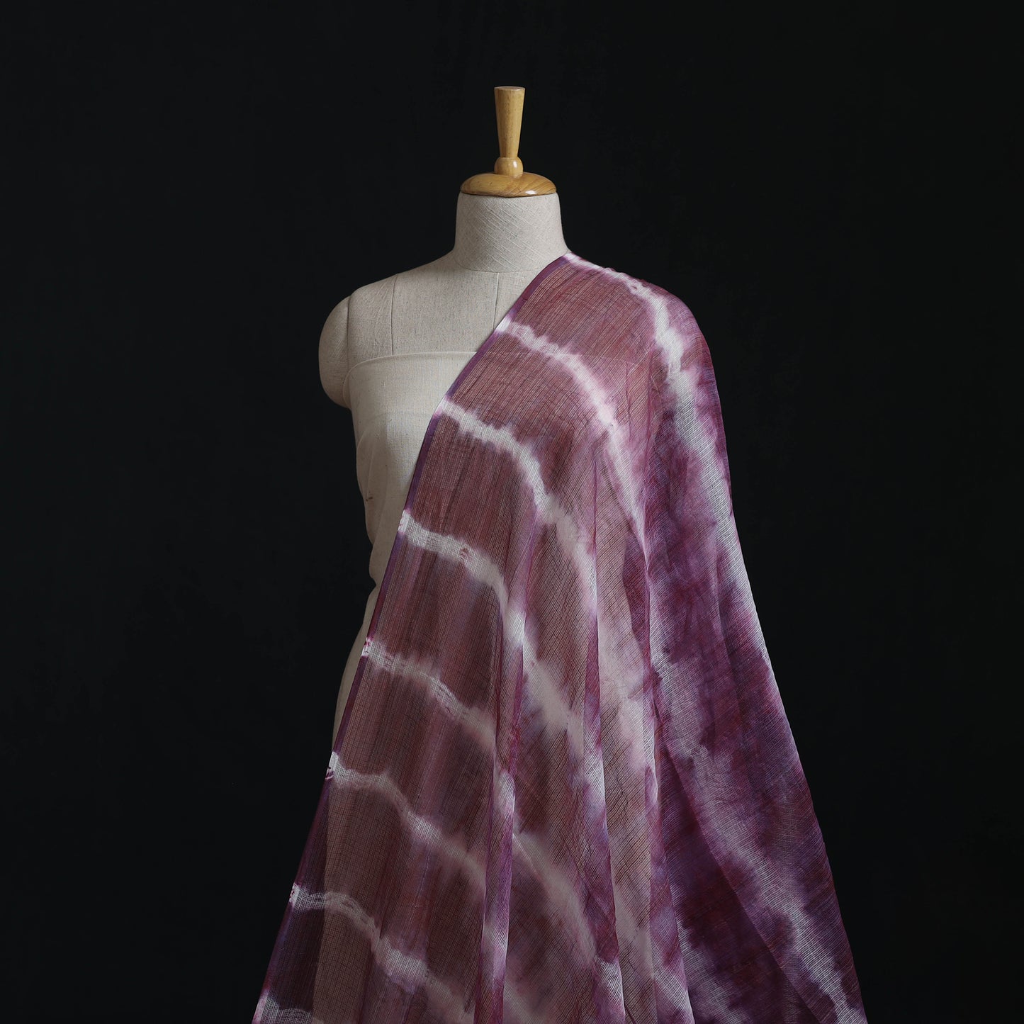 Shibori Tie-Dye Kota Doria Cotton Fabric 17