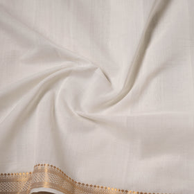 Handloom Mangalagiri Cotton Fabric with Nizam Zari Border 42