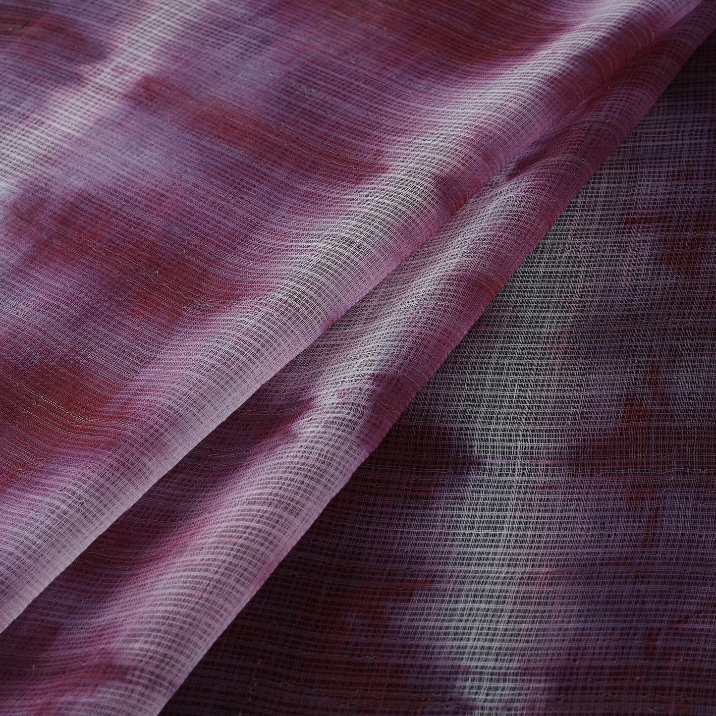 Shibori Tie-Dye Kota Doria Cotton Fabric 17