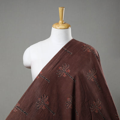 Brown - Pure Cotton Ajrakh Print Fabric 27