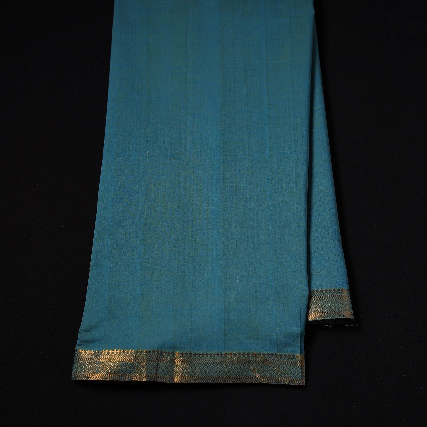 Handloom Mangalagiri Cotton Fabric with Nizam Zari Border 46