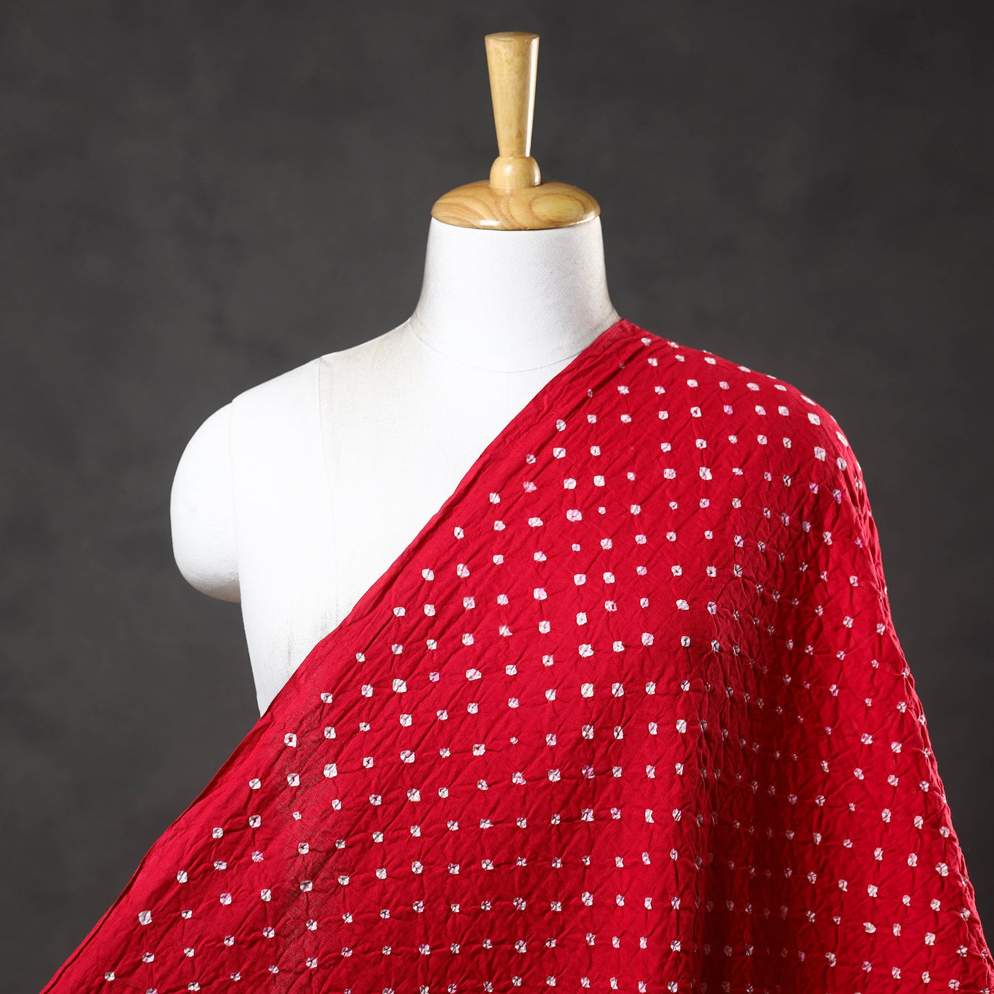 Pink - Kutch Bandhani Tie-Dye Cotton Fabric 10