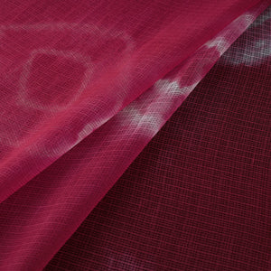 Pink - Shibori Tie-Dye Kota Doria Cotton Fabric 15