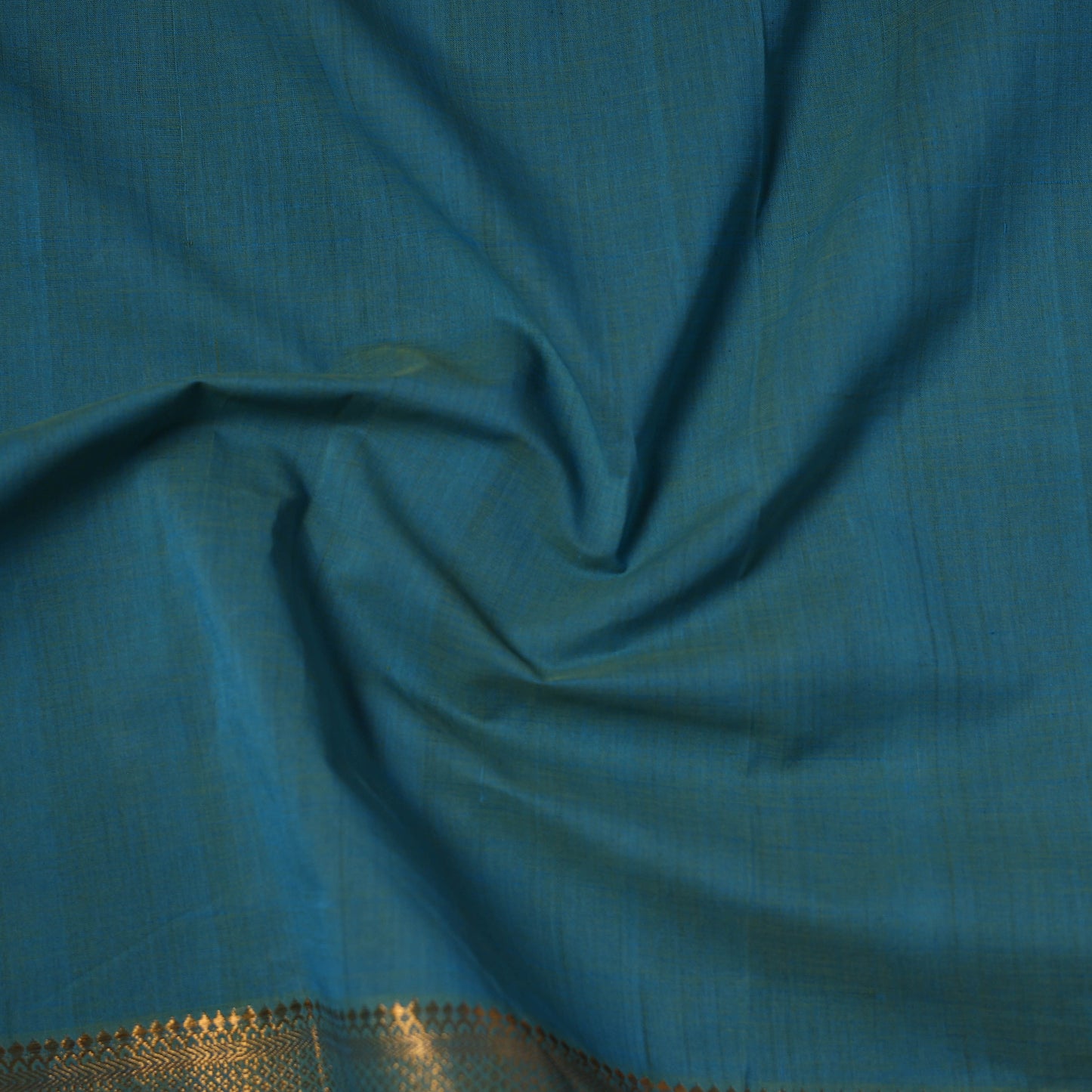 Handloom Mangalagiri Cotton Fabric with Nizam Zari Border 46