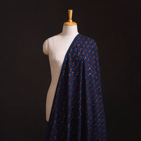 Hand Block Print Natural Dyed Cotton Nandana Fabric 08