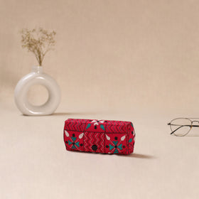 Handcrafted Bengal Kantha Work Spectacle Case 01