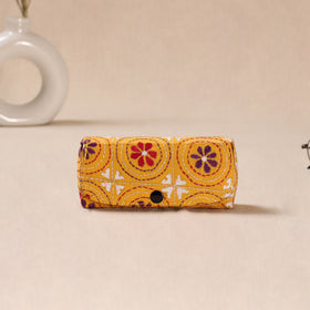 Handcrafted Bengal Kantha Work Spectacle Case 02