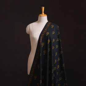 Green - Hand Block Print Natural Dyed Cotton Nandana Fabric 01