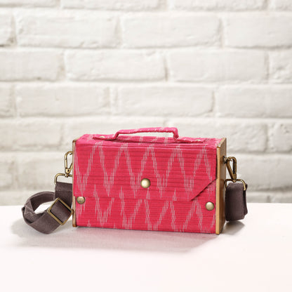Pink - DIY Box Sling Bag / Clutch with Changeable Sleeve