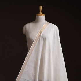 Handloom Mangalagiri Cotton Fabric with Nizam Zari Border 42