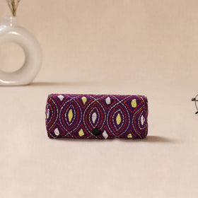 Handcrafted Bengal Kantha Work Spectacle Case 05