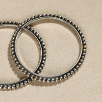 Antique Finish Oxidised White Metal Bangle (Set of 2) 08     2024/1170-1 8