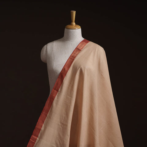 Handloom Mangalagiri Cotton Fabric with Nizam Zari Border 39