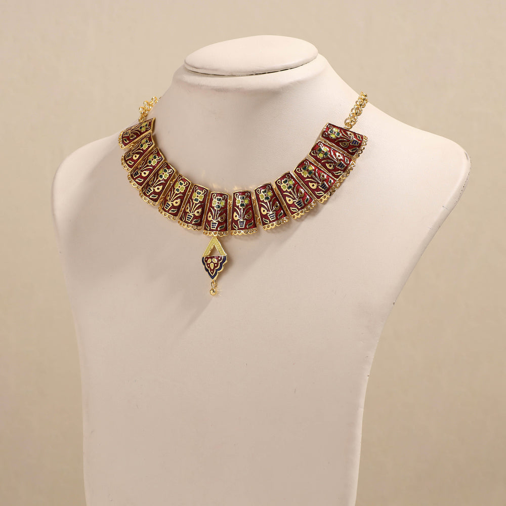 meenakari necklace