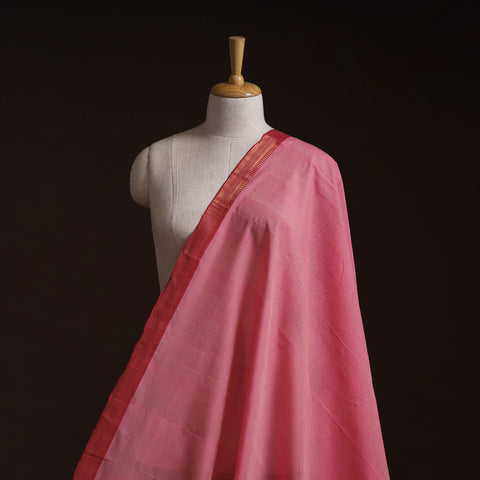 Handloom Mangalagiri Cotton Fabric with Nizam Zari Border 35