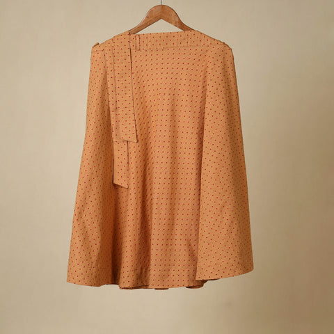 Beige - jacquard weave cotton wrap around skirt 35