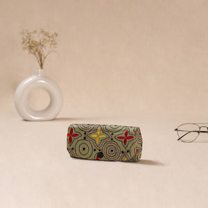 Green - Handcrafted Bengal Kantha Work Spectacle Case 10