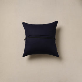 Hand Block Print Indigo Bagru Cushion Cover 26