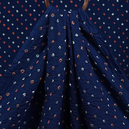 Blue - Kutch Bandhani Tie-Dye Cotton Fabric 19