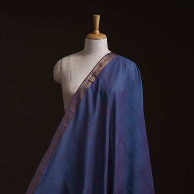 Handloom Mangalagiri Cotton Fabric with Nizam Zari Border 24