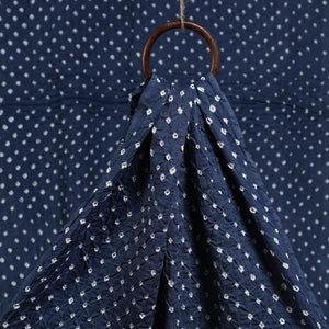 Blue - Kutch Bandhani Tie-Dye Cotton Fabric 17
