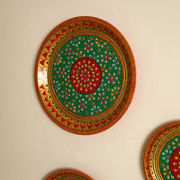 Traditional Handpainted Stainless Steel Plate (set of 3) 71